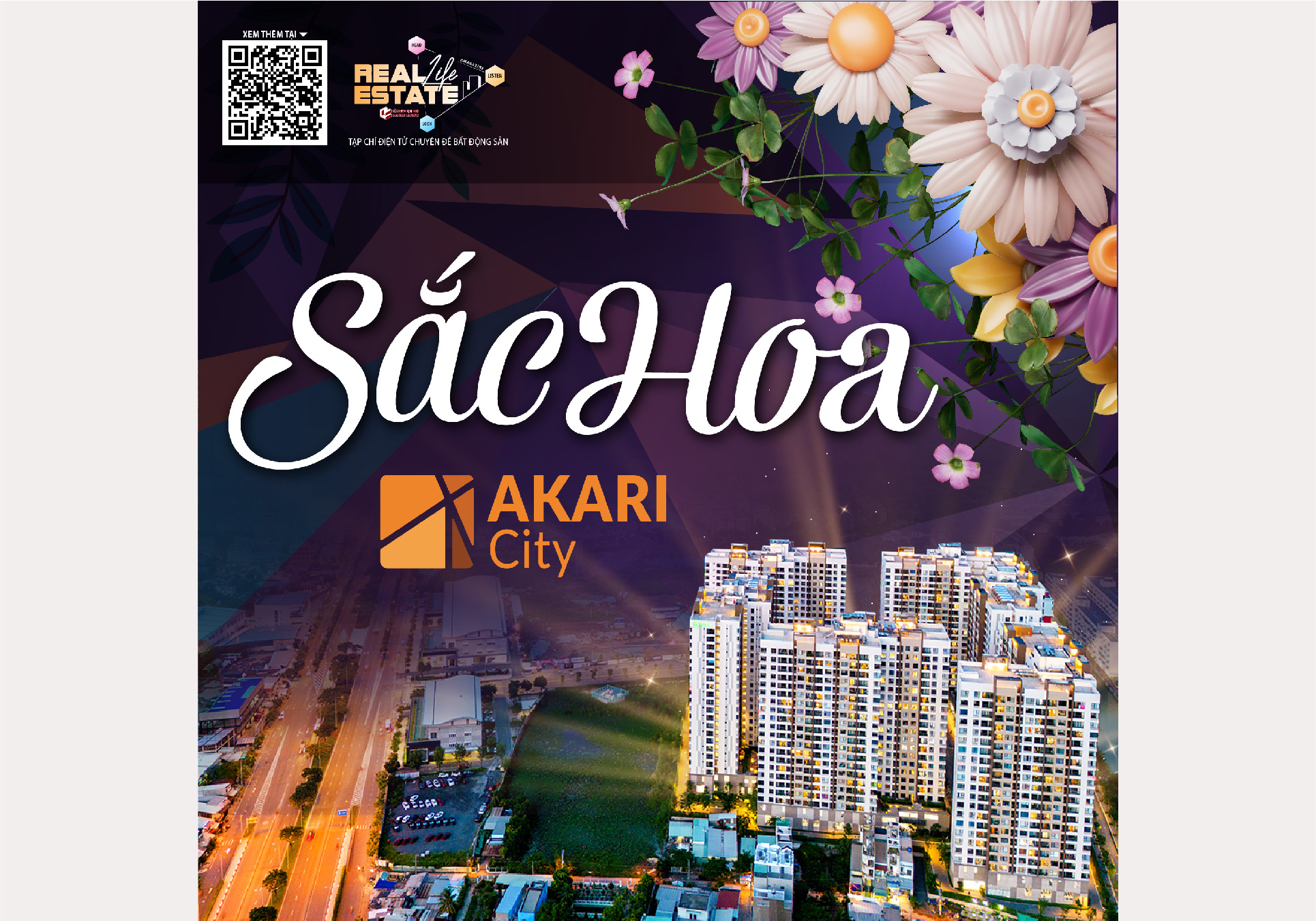 Akari City – ‘Thành phố Ánh sáng’ ngập tràn ‘Sắc hoa’