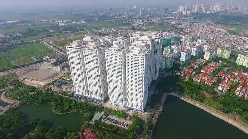 Ảnh minh họa một khu chung cư nhà ở xã hội, thể hiện quy mô dự án tương tự đề xuất của Nam Long.