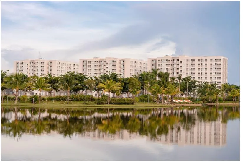 Không gian xanh mát và tiện ích tại khu đô thị tích hợp Nam Long II Central Lake
